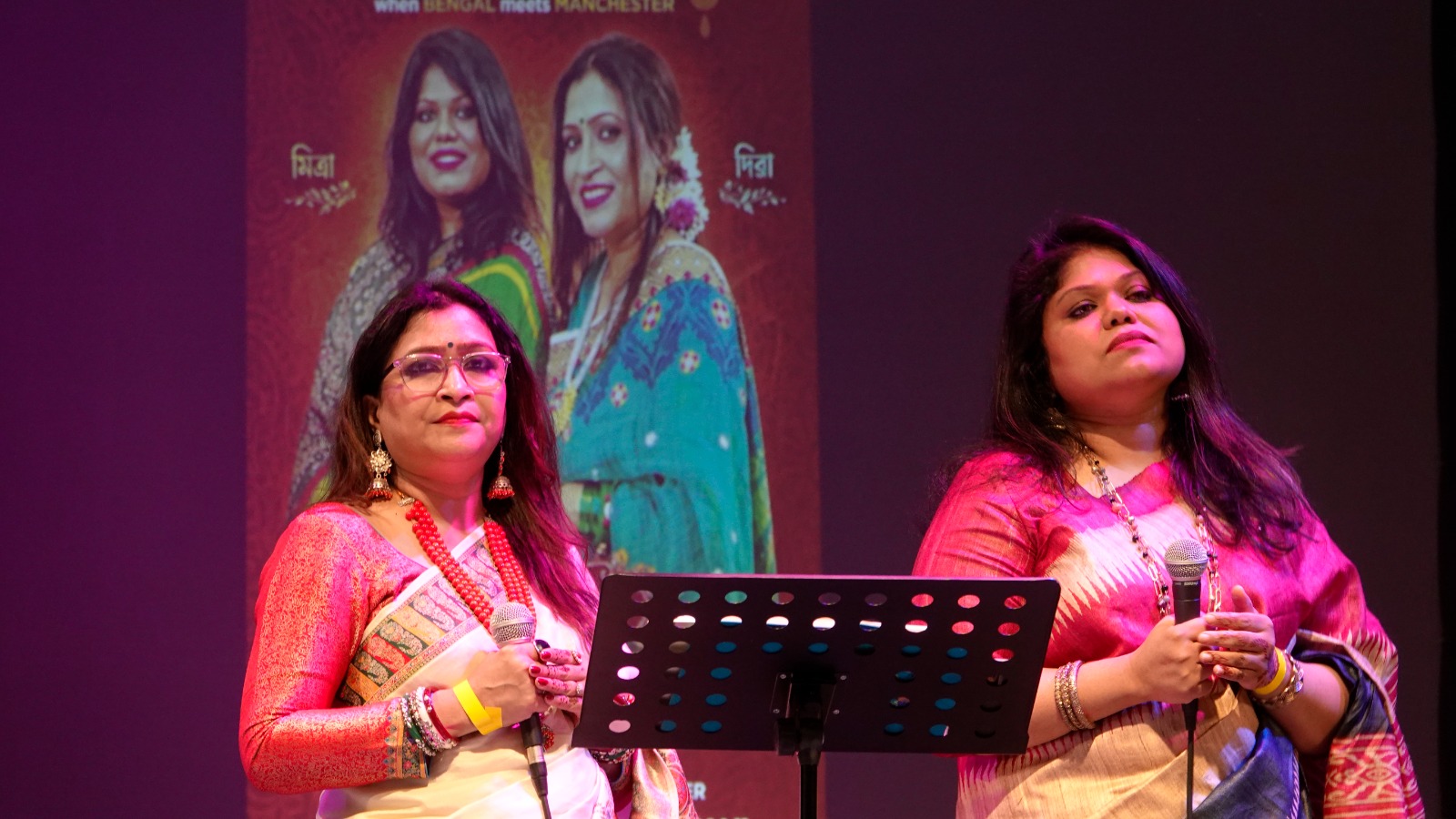 Bengali talent showcase with live singing and music